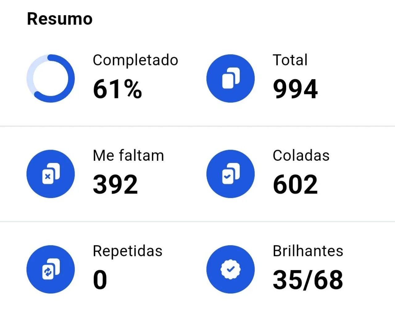 Album capa mole com 602 figurinhas coladas. Para quem quer dar continuidade. - Foto 3