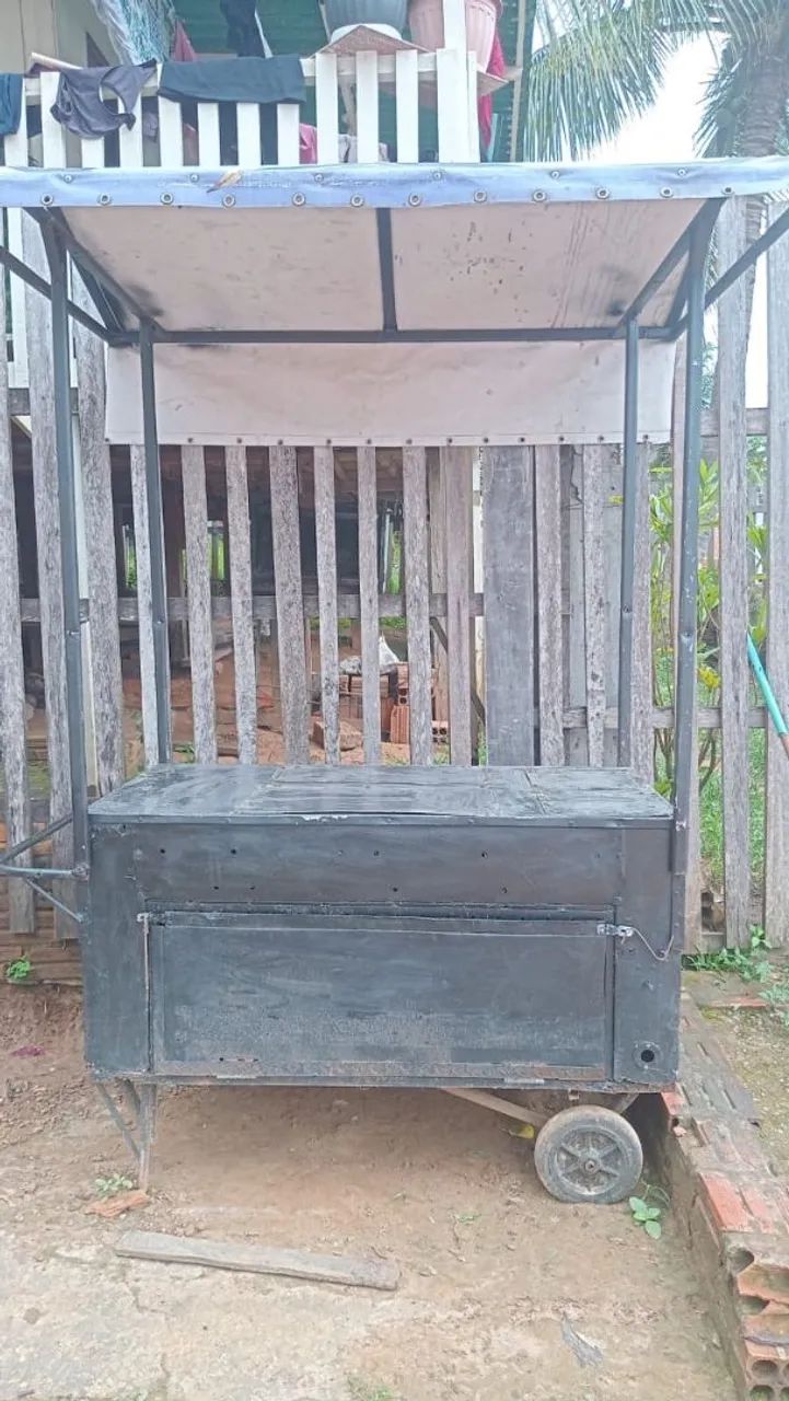 Carrinho de lanche e churrasqueira  - Foto 5