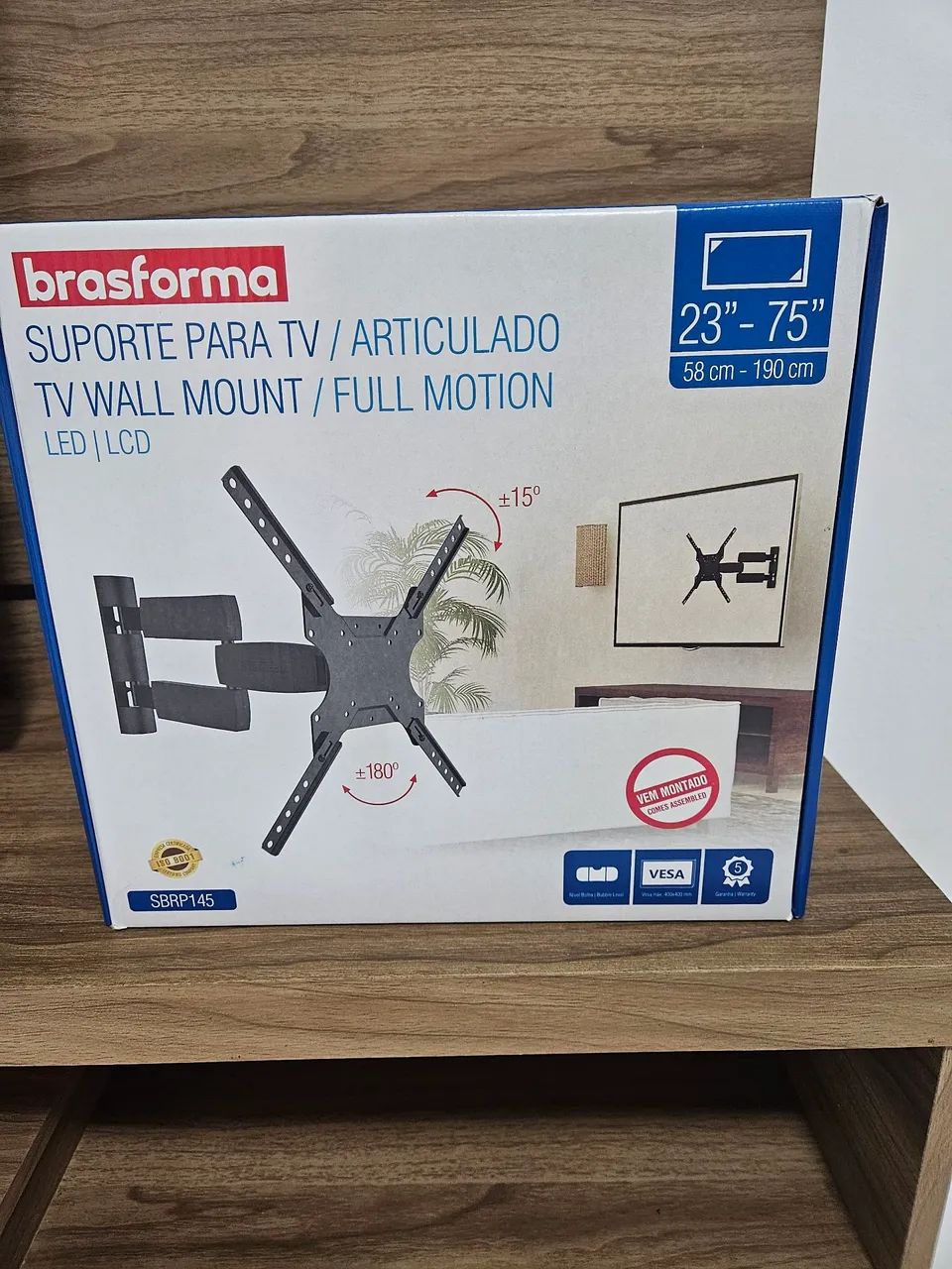 Suporte móvel para TVs gigantes de 23 a 75 polegadas. - Foto 3