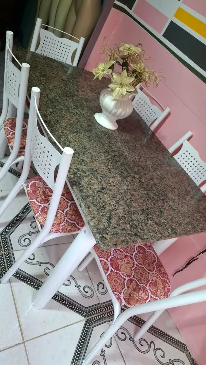 Mesa de jantar de mármore  - Foto 4