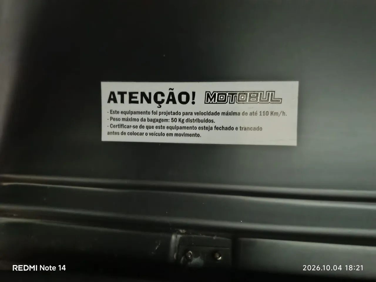 Bagageiro de Teto para carro Motobul 240 litros - Foto 4