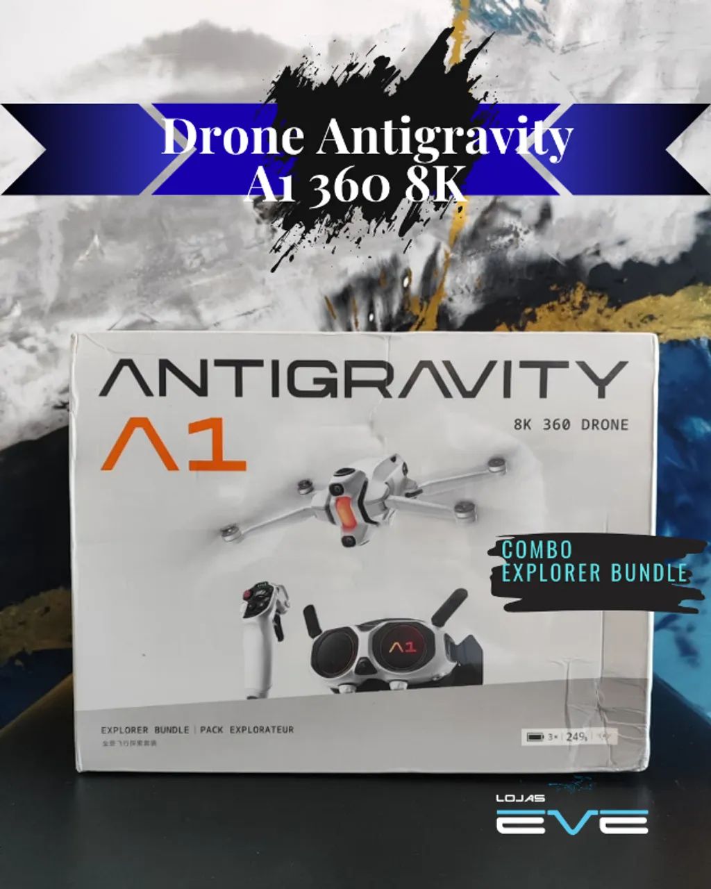Drone Antigravity A1 8k 360 Combo Explorer Bundle