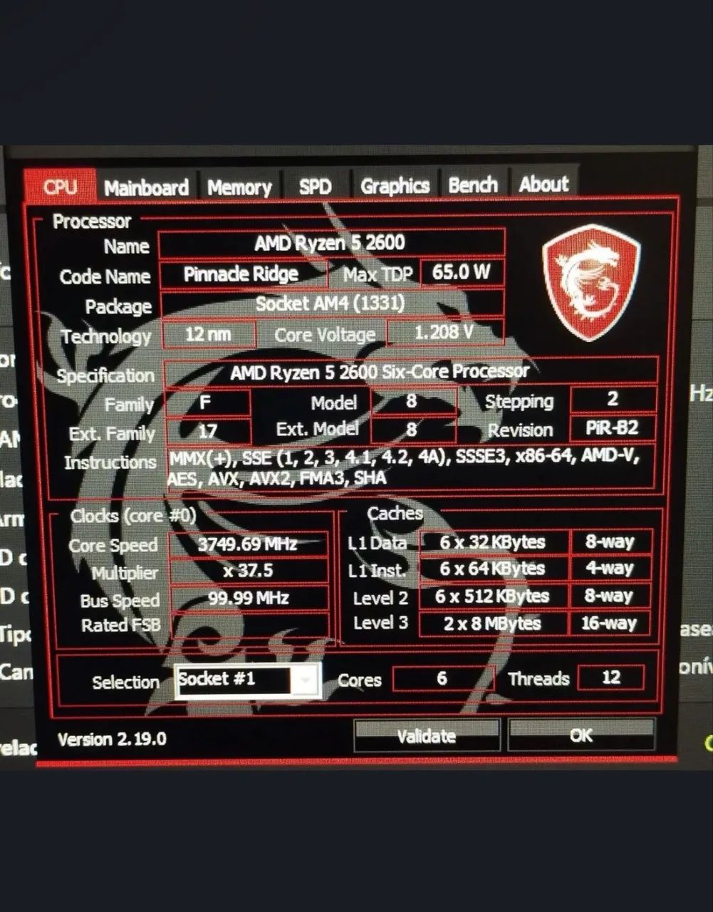 Processador Ryzen 2600 - funcionando - Foto 2