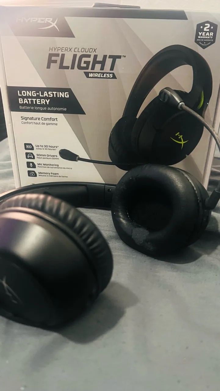 Headset Hyperx cloud x flight Sem Fio - Foto 5