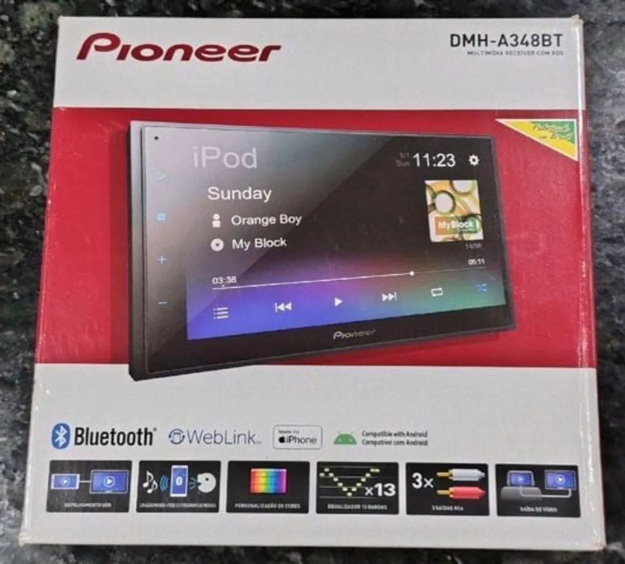 Multimidia Pioneer DMH A348BT - Foto 2