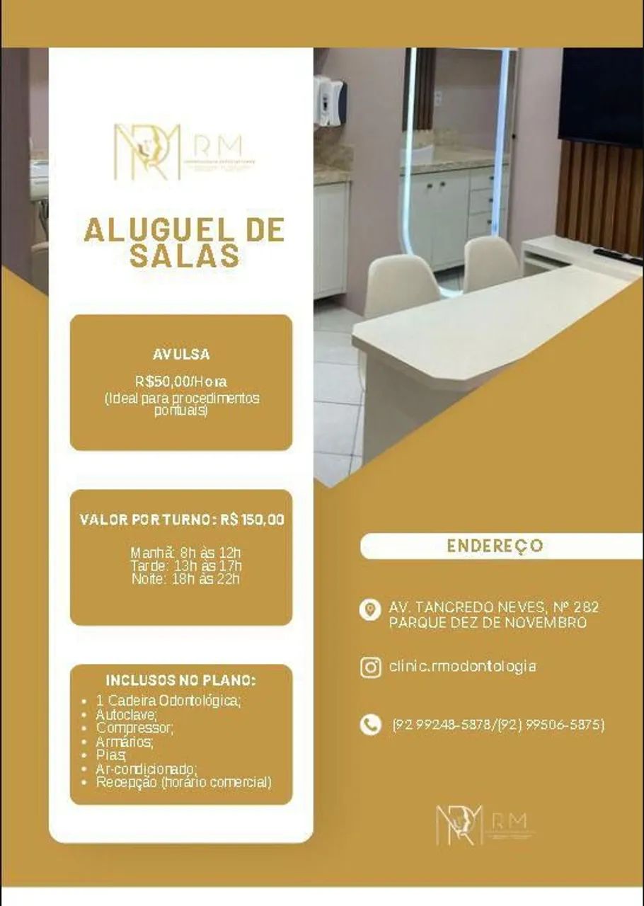Aluguel de Sala/ consultório odontológico 