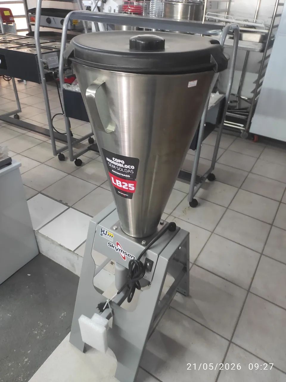 Bh liquidificador industrial basculante 25 litros 