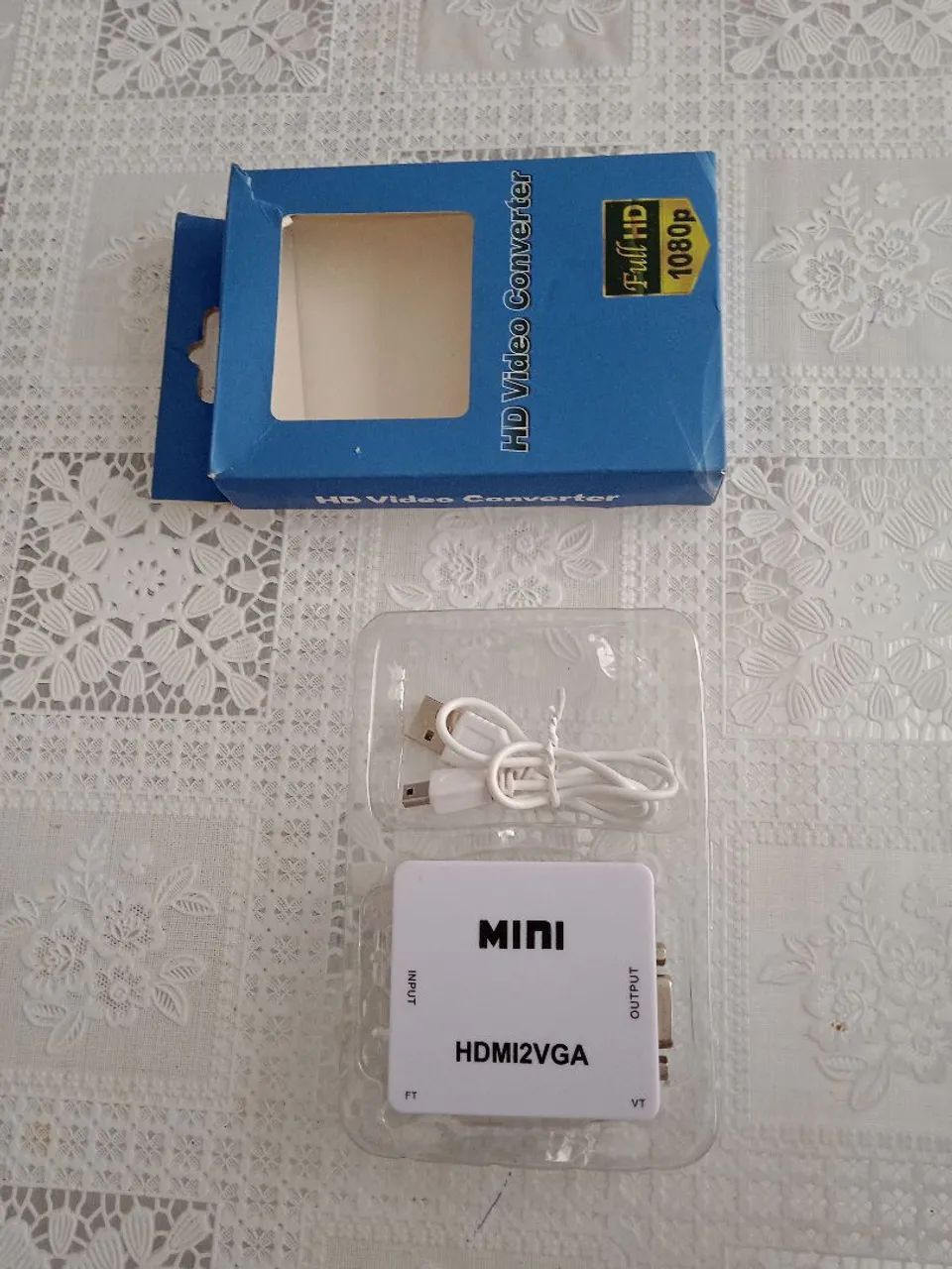 HD vídeo conversor mini HDMI2VGA - Foto 3