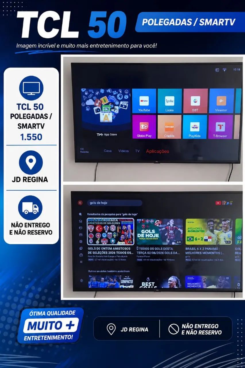 Smartv Baxei para 1400 reais 