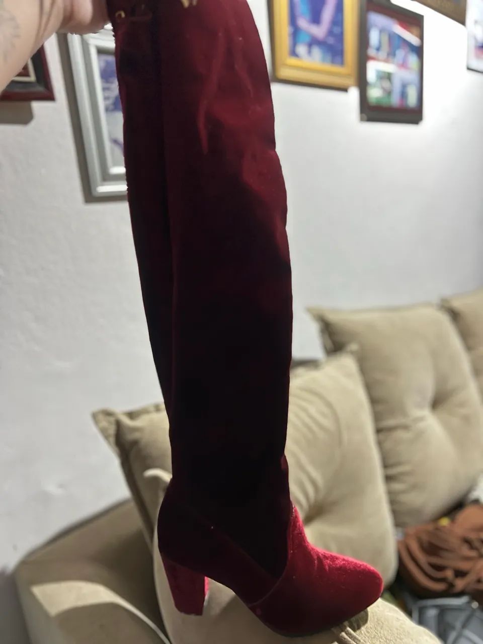 Vendo bota cano longo via Marte - Foto 2