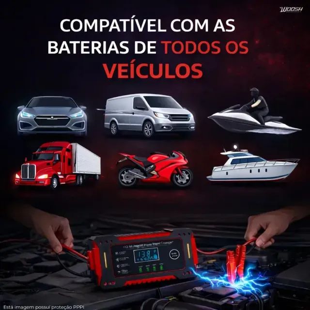 Carregador Inteligente de Bateria Automotiva - Foto 3