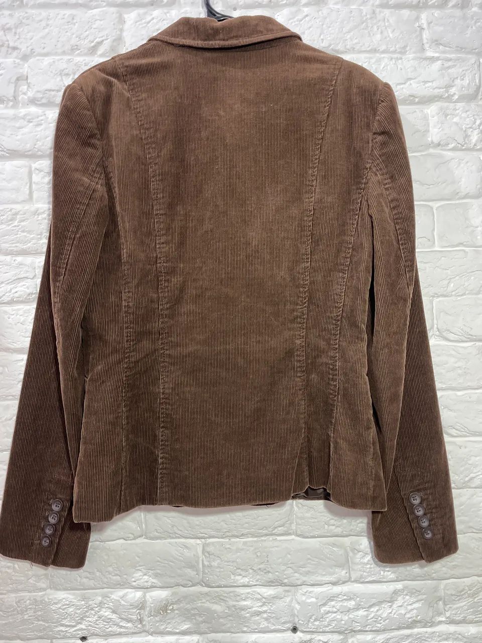Blaser Zara Basic veludo cotelê marrom - Foto 2