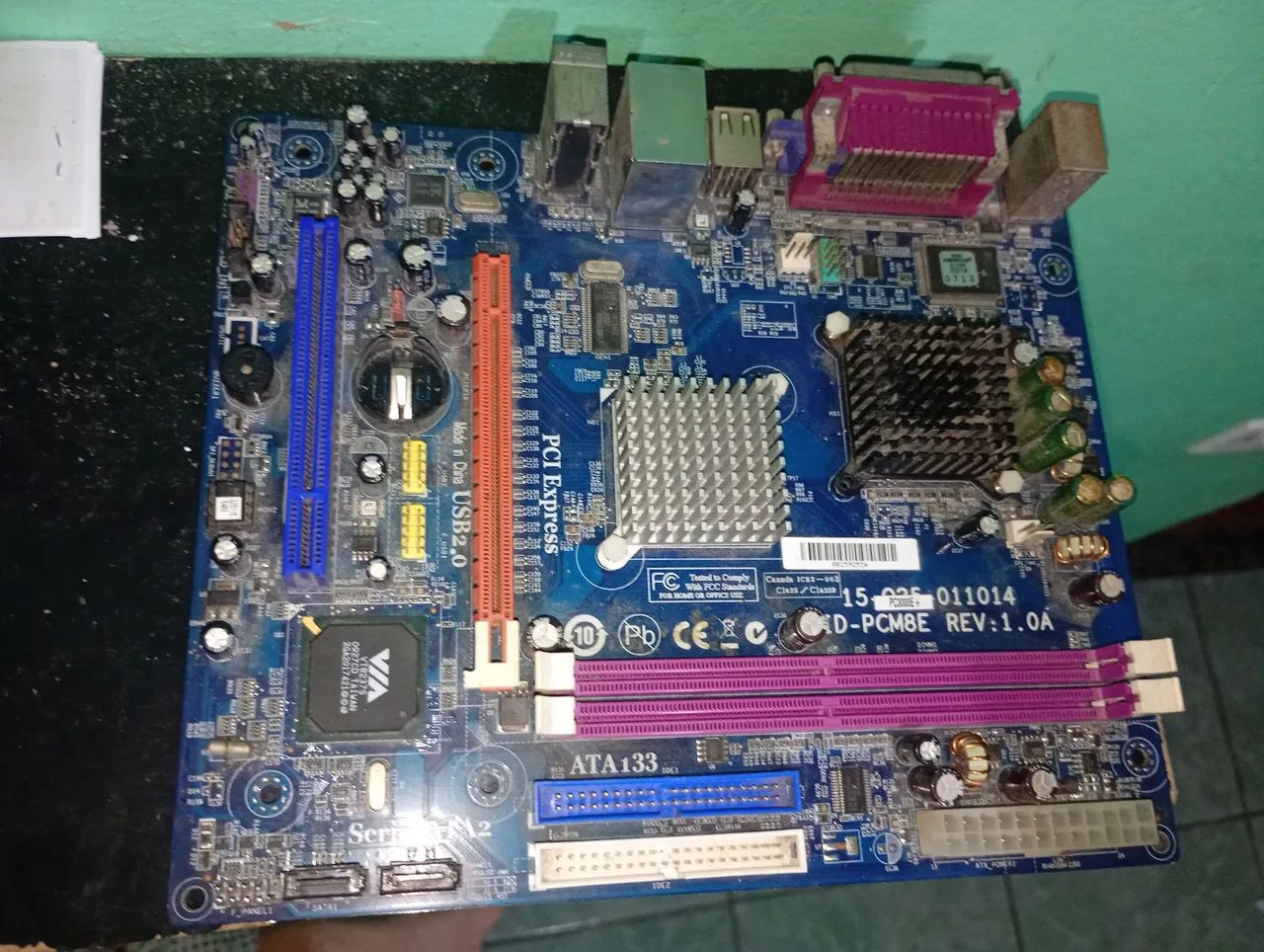 Placa mãe ID-PCM8E 1.0A para sucata - Foto 3