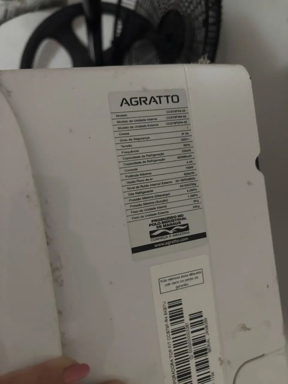 Ar condicionado split 9mil btus Agratto - Foto 3