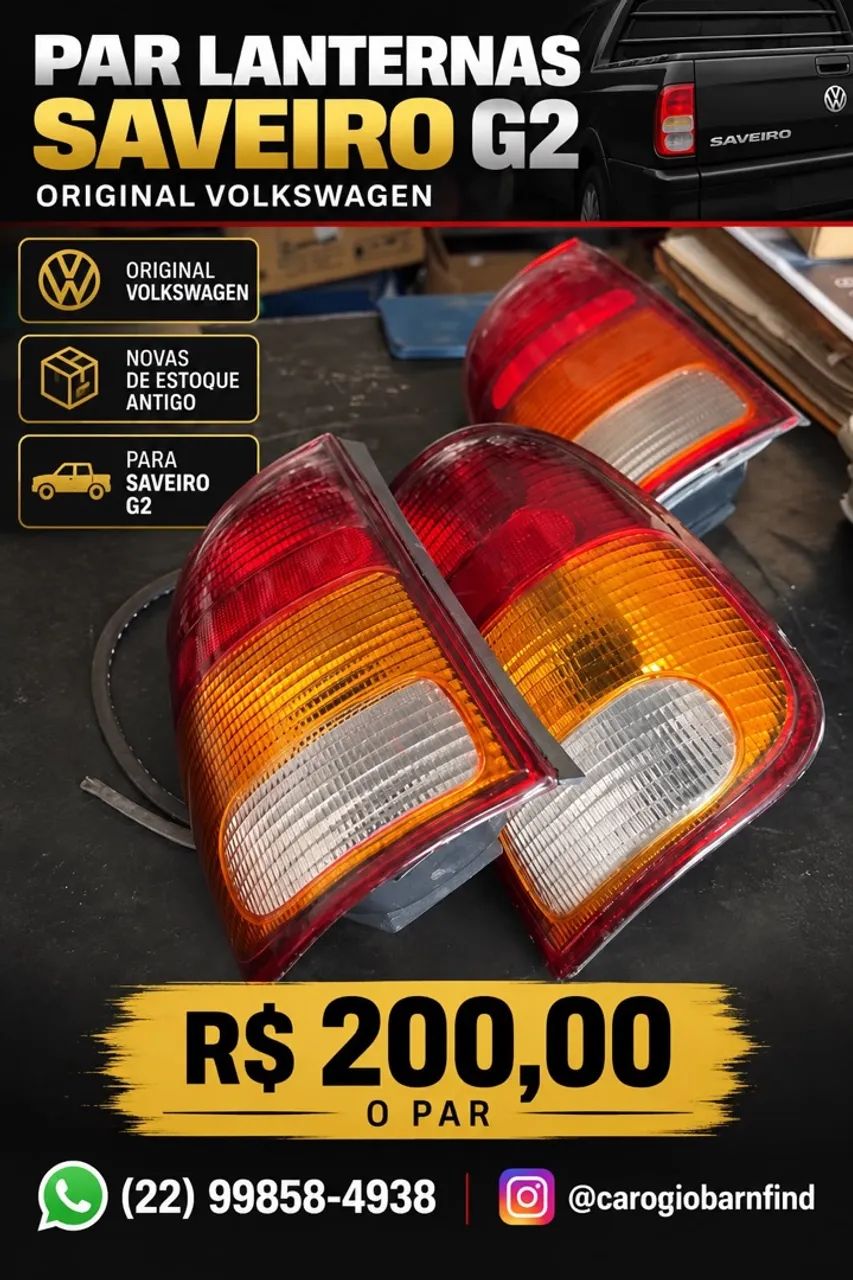 Par Lanterna Tricolor Saveiro G2 Nova 