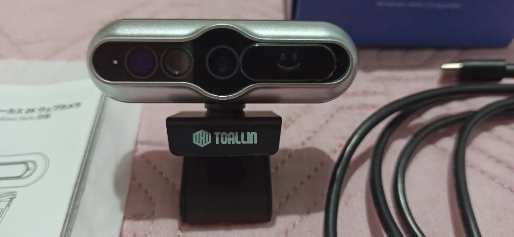 Webcam Toallin 2K Auto-Focus - Imagem Profissional para Home Office
