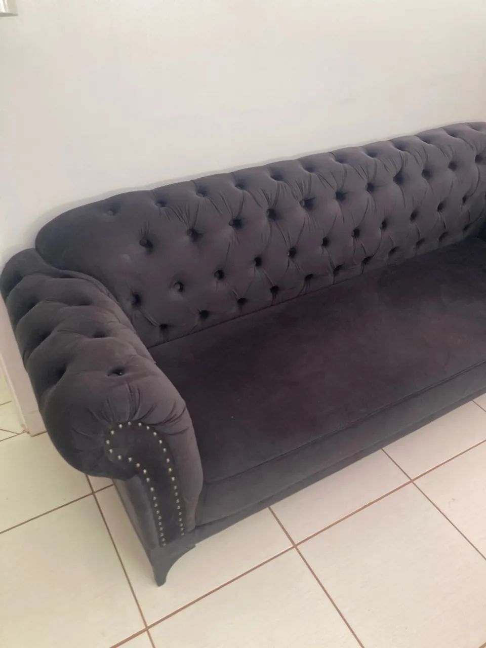 Sofá estilo Chesterfield/capitonê, de 3 lugares - Foto 5