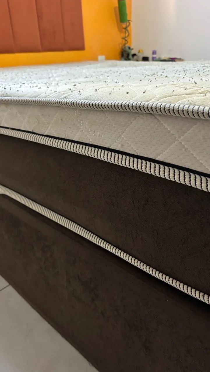 Cama Box com Colchão de Molas Ensacadas + Base - Foto 4