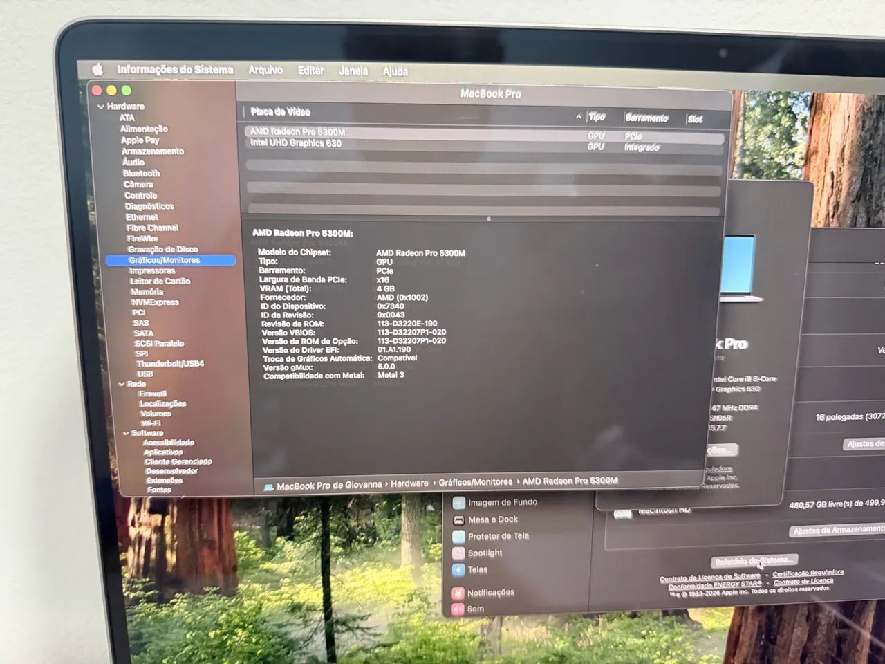 MacBook Pro 16 polegadas 2019 - i9 64 GB 512 GB - Foto 3
