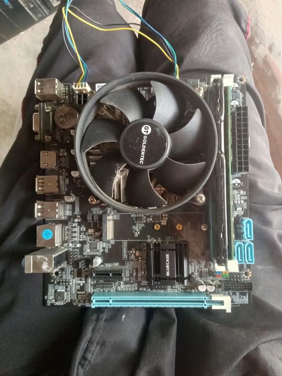 Placa mãe 1155 processador e memória 