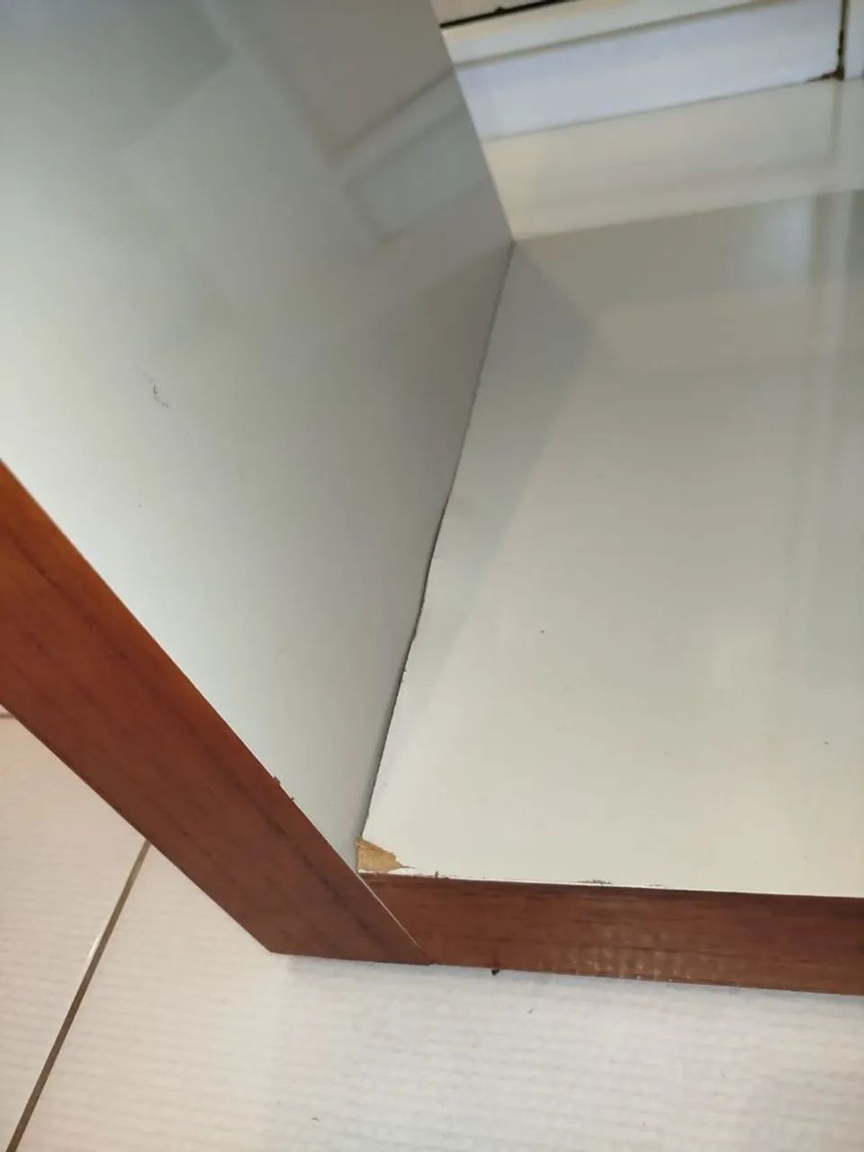 Mesa de Jantar 6 Lugares com Tampo de Vidro e Laca - Credimóveis - Foto 5