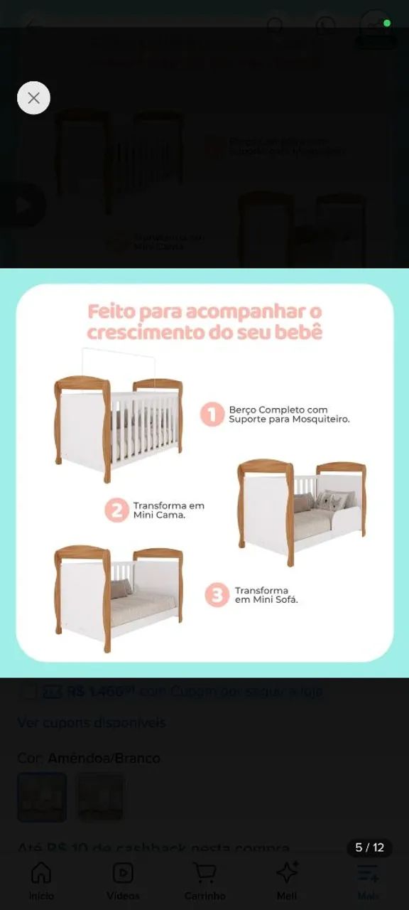 Berço 3 em 1 - Foto 2