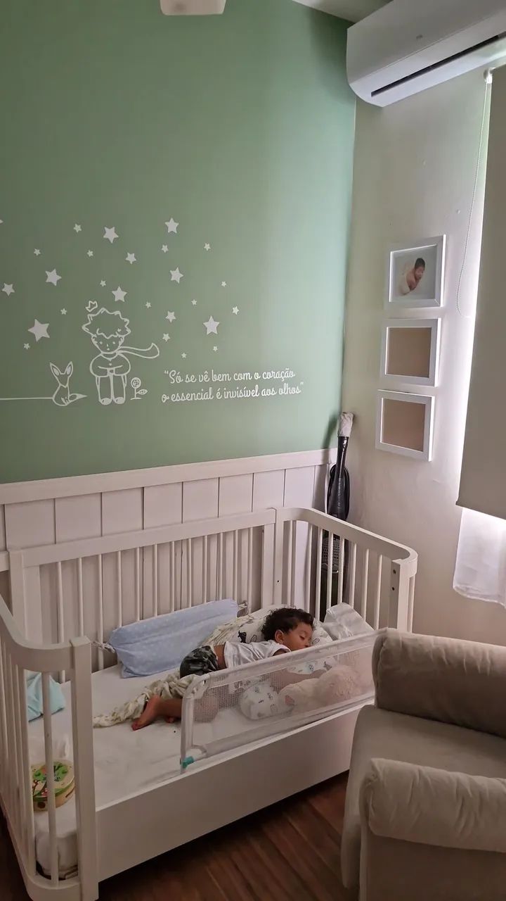 Berço Marca Quater  americano 3 em 1 + colchões - Foto 4