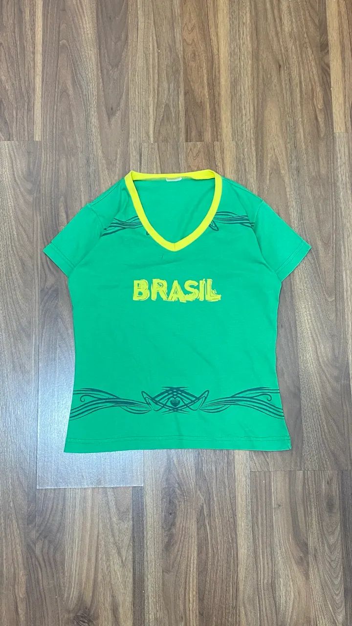 Baby look Brasil Y2K