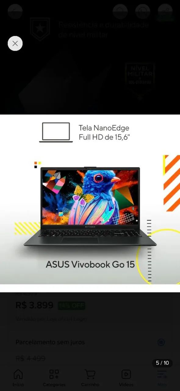 Notebook Asus Vivobook GO 15 - Foto 4