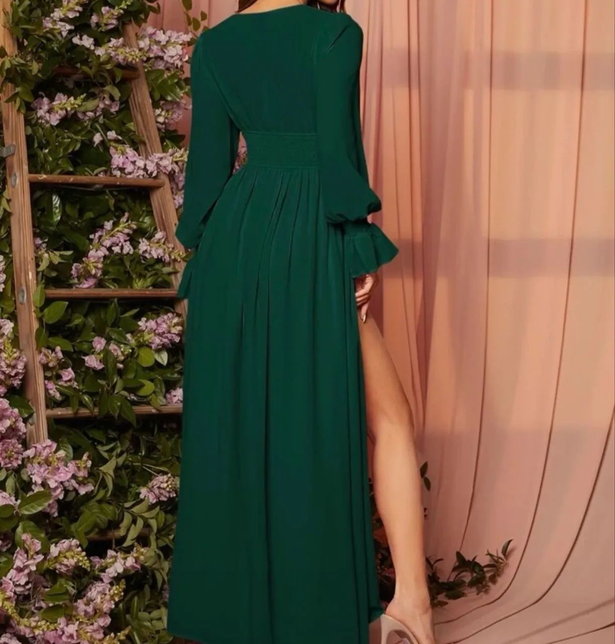 Vestido festa longo verde  - Foto 3