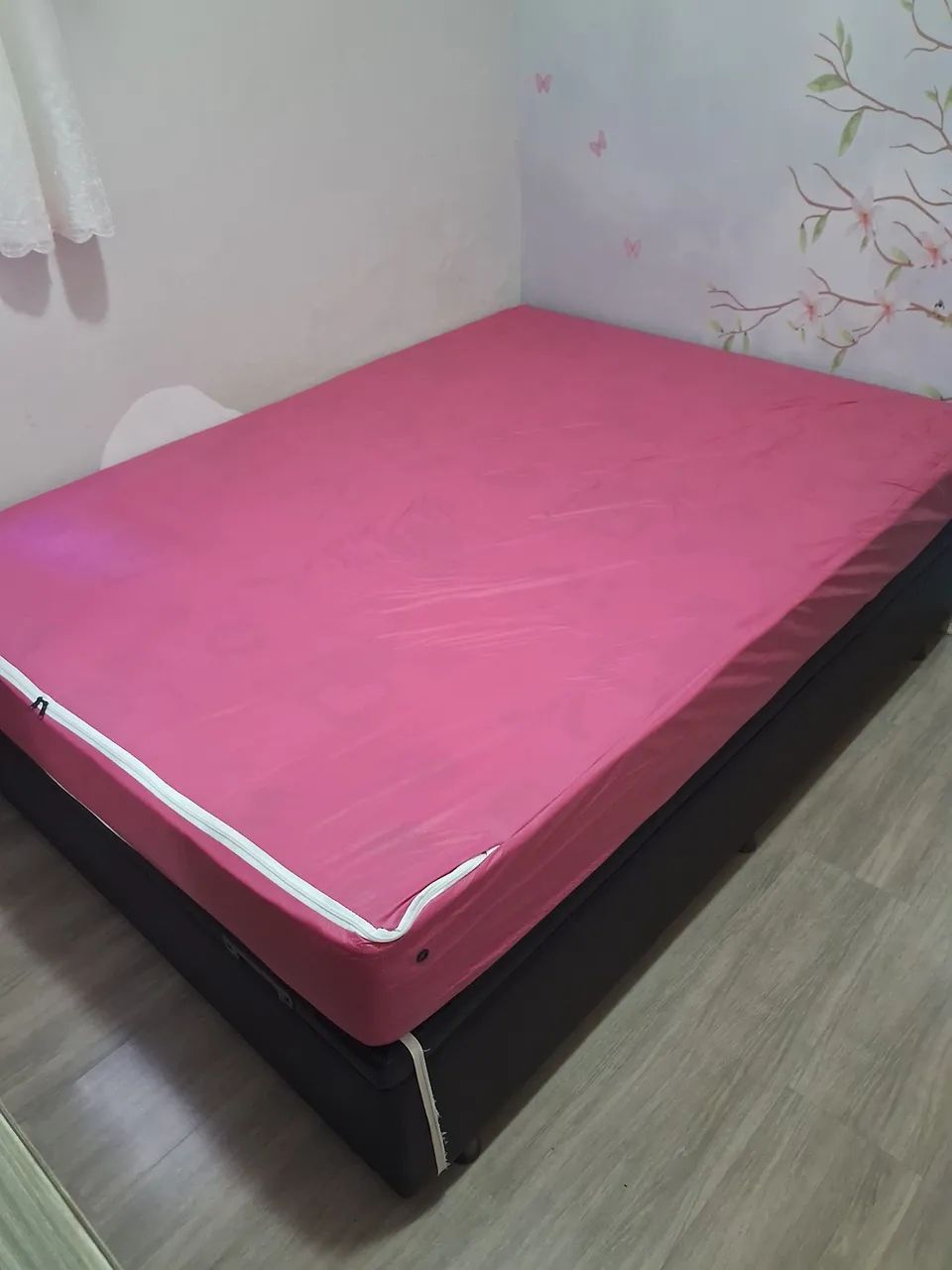 Cama Casal box baú com colchão e brindes - Foto 2