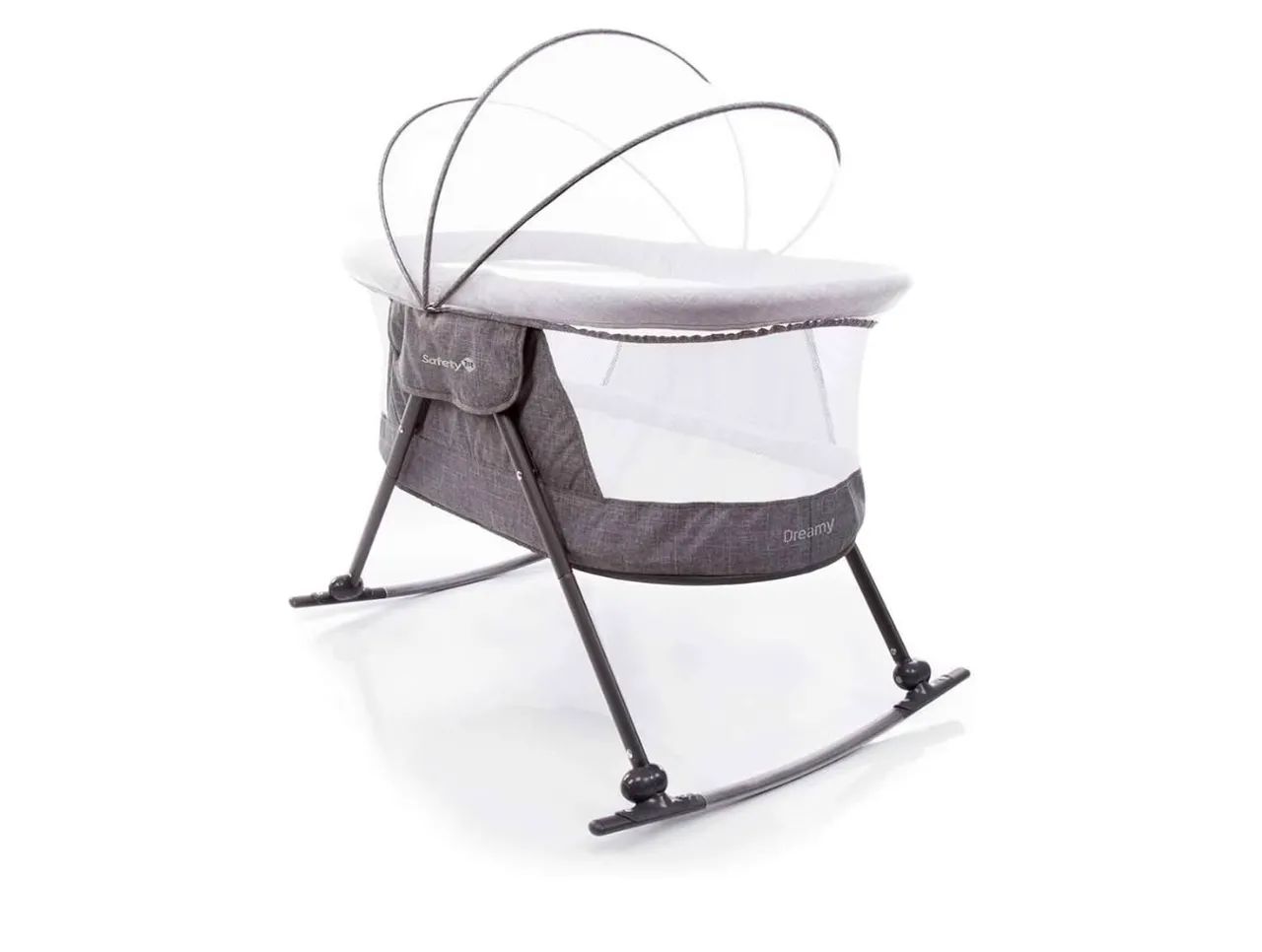 MaxiBaby Berço Portátil Infantil Cercado 0-15kg Lazy Grafite - Foto 3