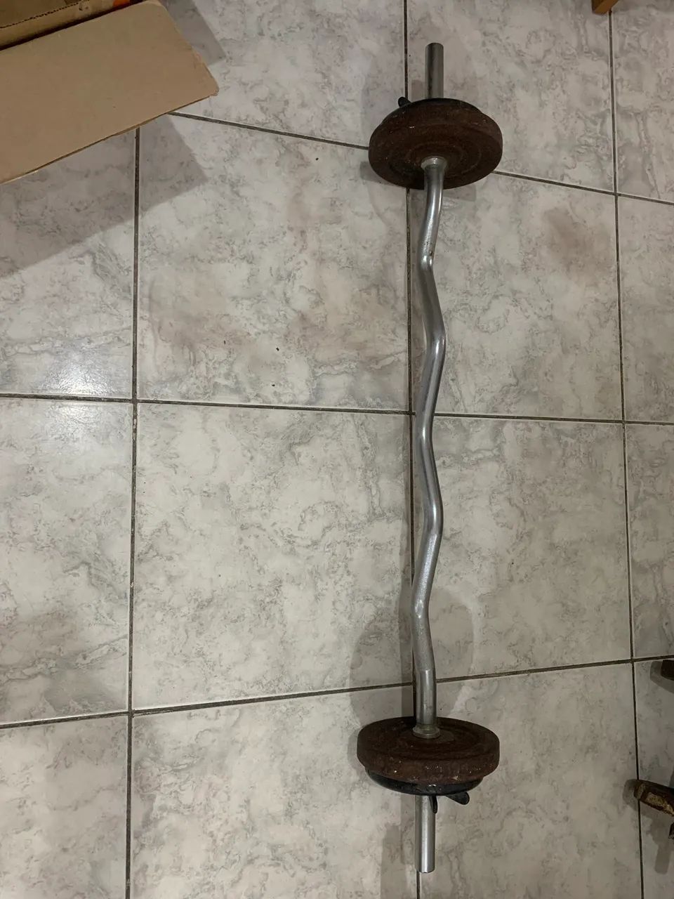 Barra de ferro fundido c a ilha de 5kg - Foto 2
