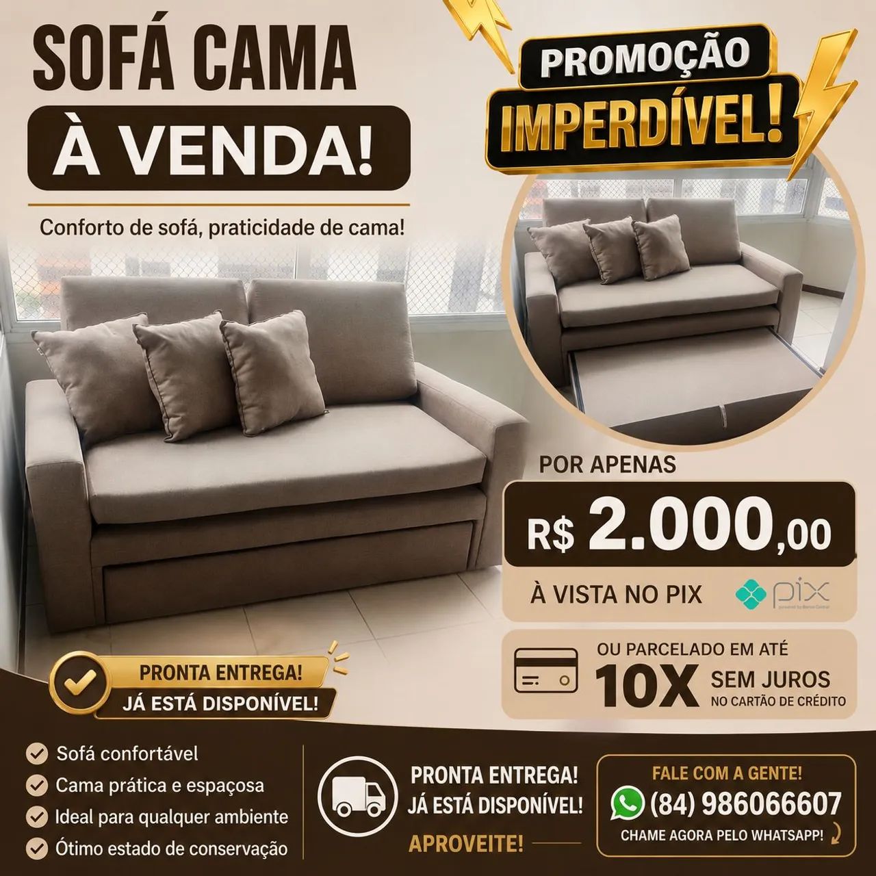 Sofá pronta entrega  - Foto 2