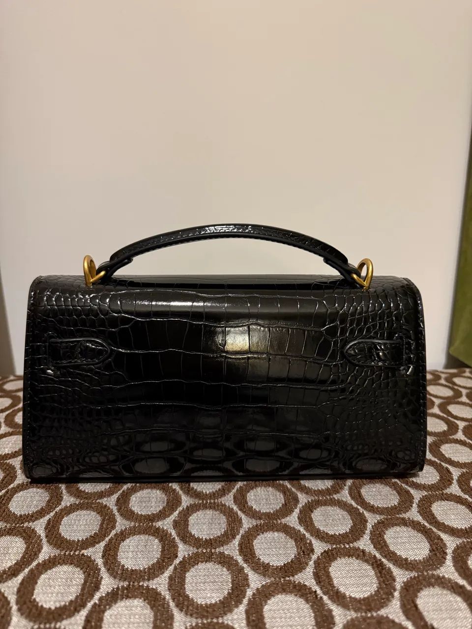 Bolsa JW PEI Noor Black Croco - Foto 3