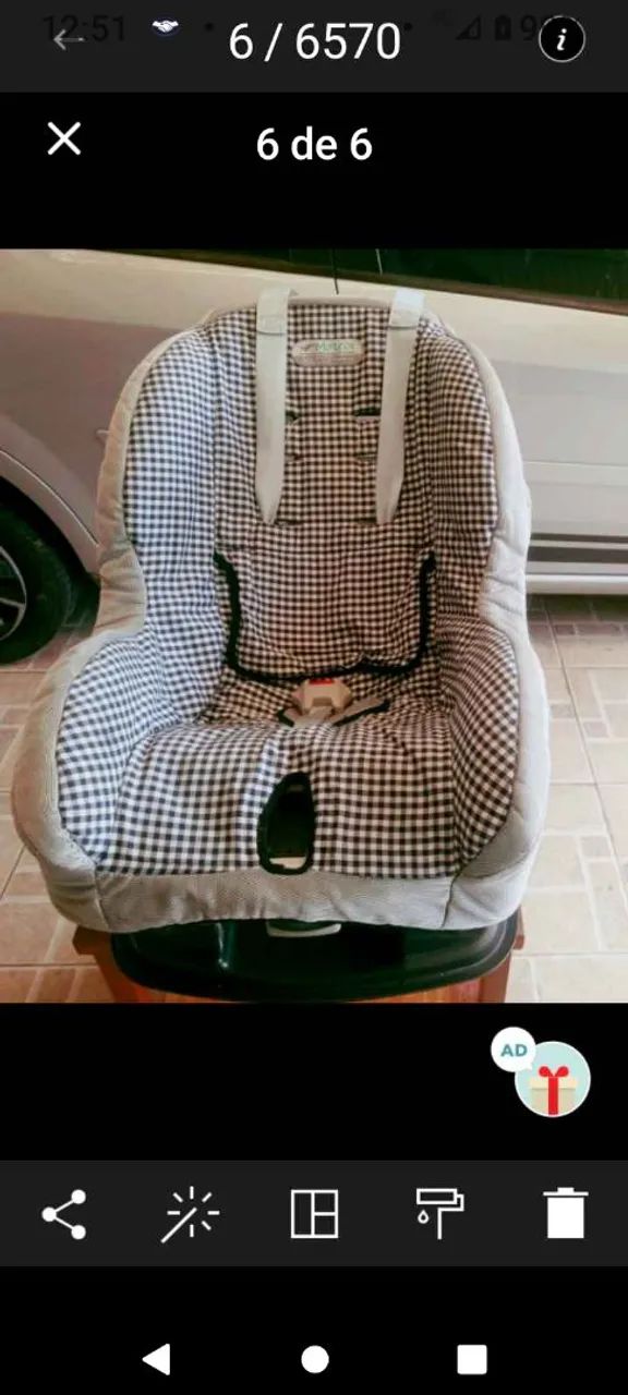 cadeira pra levar criança em carro - Foto 3