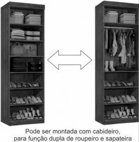 Sapateira Guarda Roupa 1 Porta com Espelho - Entregamos! - Foto 4