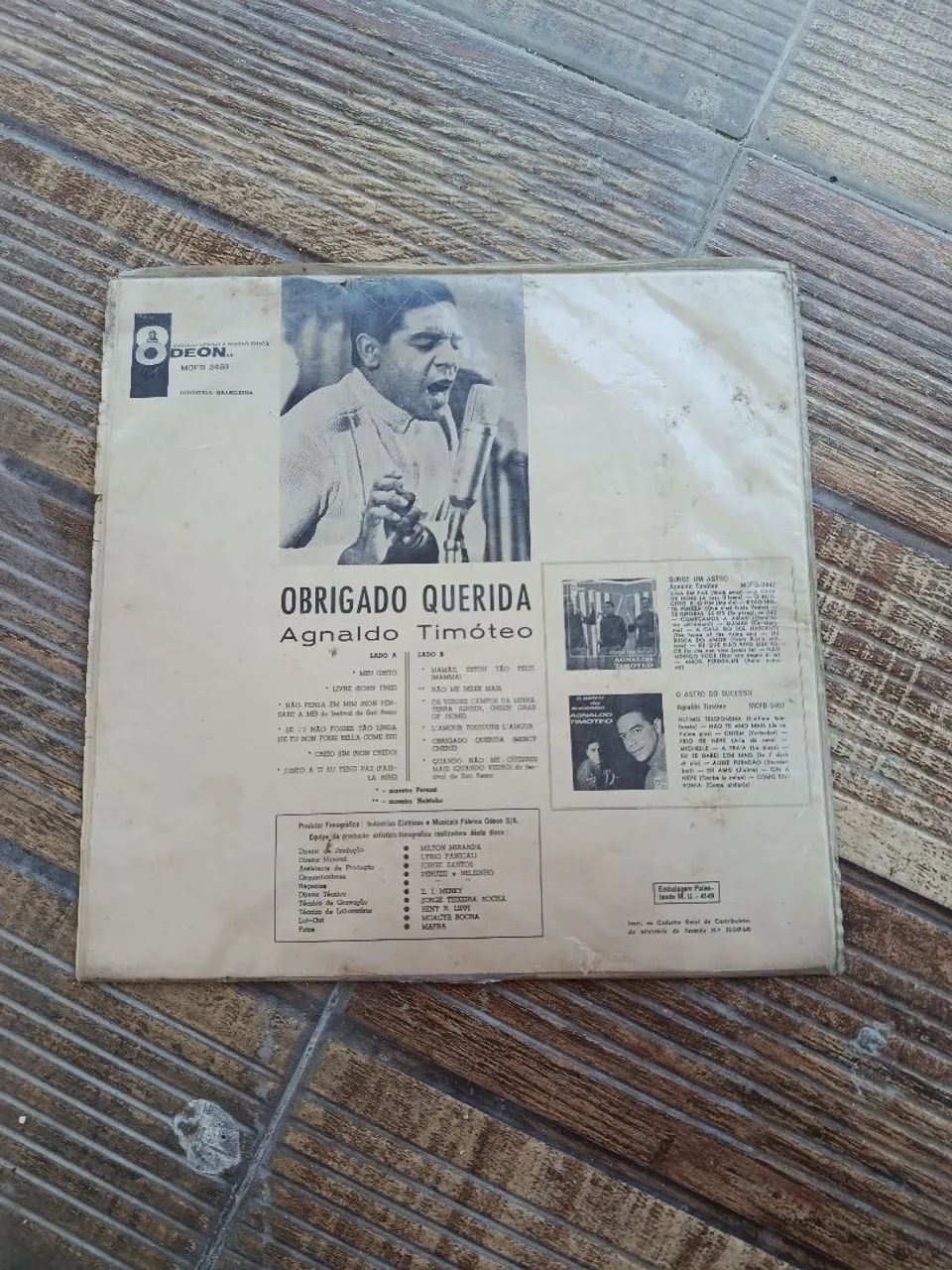 Disco de vinil 1967 - Agnaldo Timóteo "obrigado querida"  - Foto 2