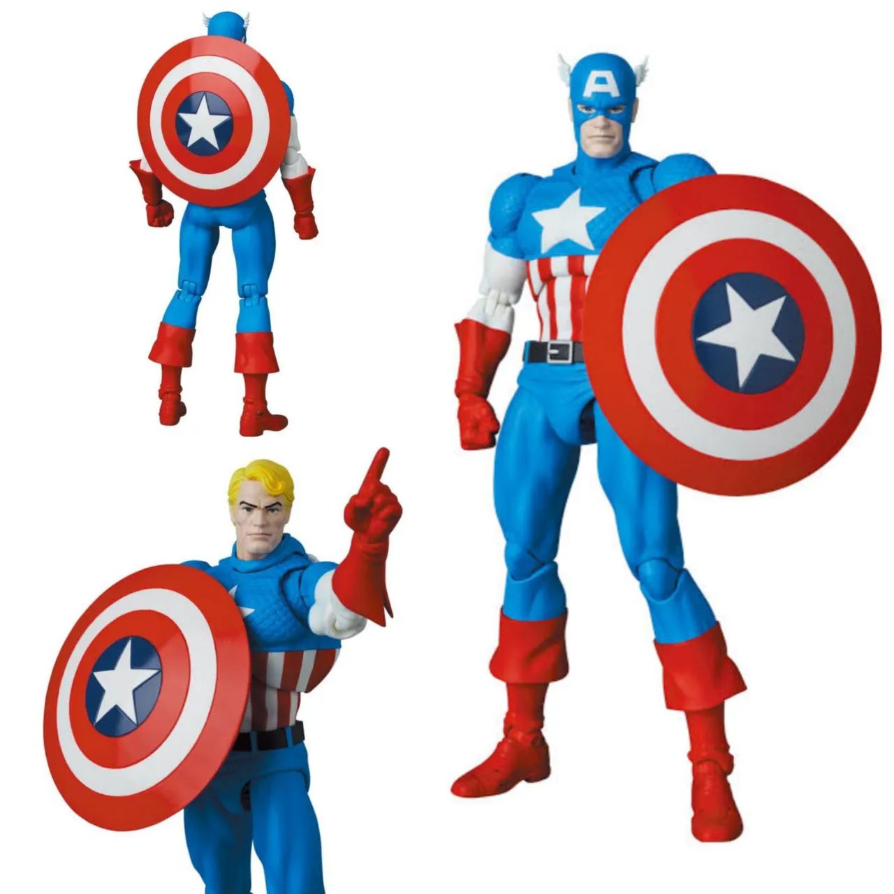 アメコミ MAFEX CAPTAIN AMERICA COMIC Ver. x Medicom Mafex Capitão América Comic ver - Hobbies e coleções