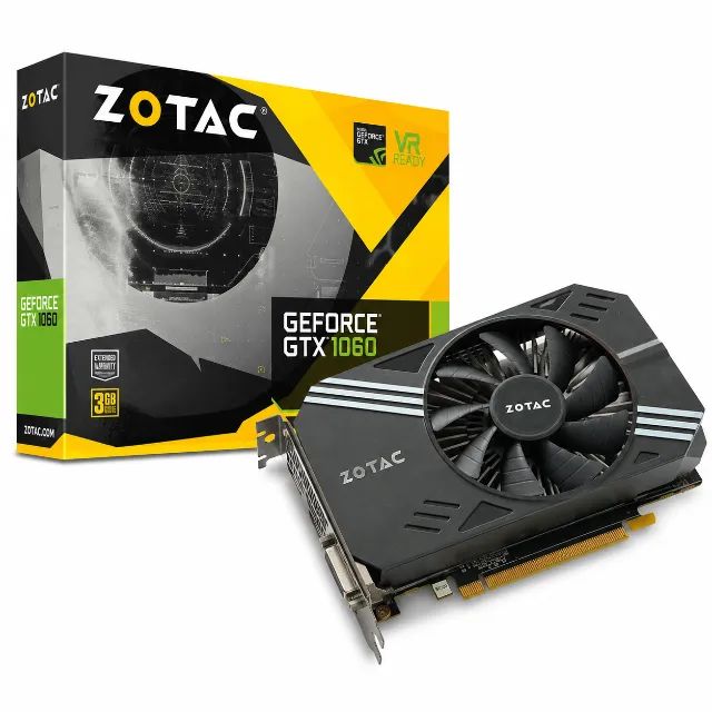 Placa De Vídeo Nvidia GeForce Gtx 1060 3gb Zotac GPU Gddr5 - Com Caixa!