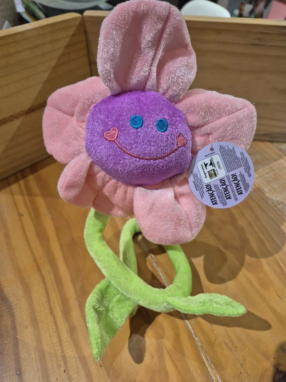 Brinquedo Flor de Pelúcia com Haste flexível - Foto 4