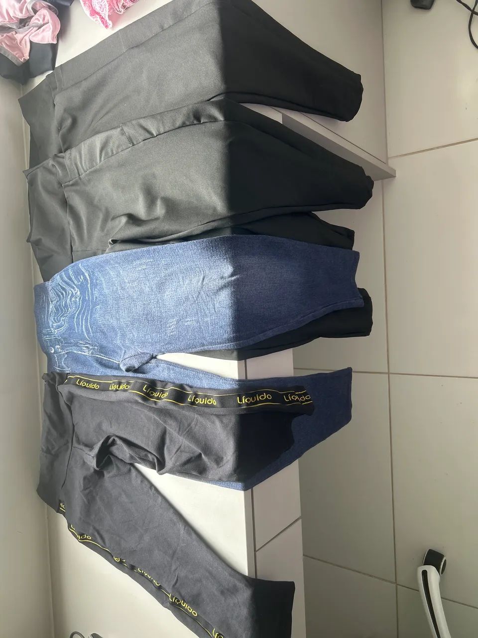 kit 4 calças M de exercício 