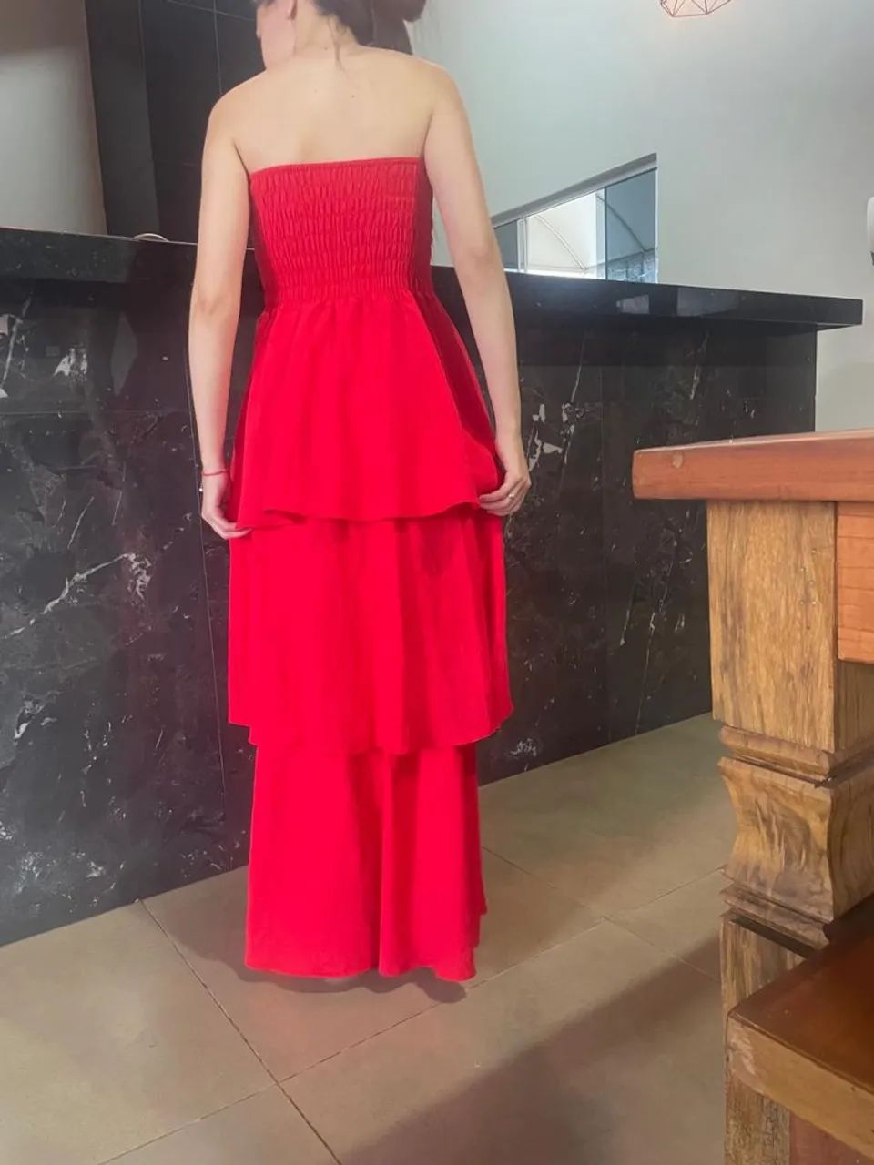 Vestido de festa vermelho - Foto 4