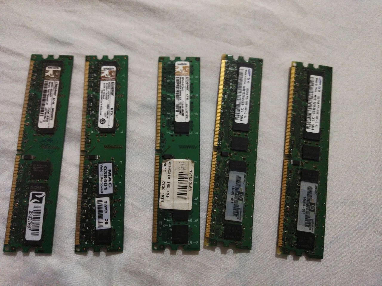 Memoria ram 5x1 gb 