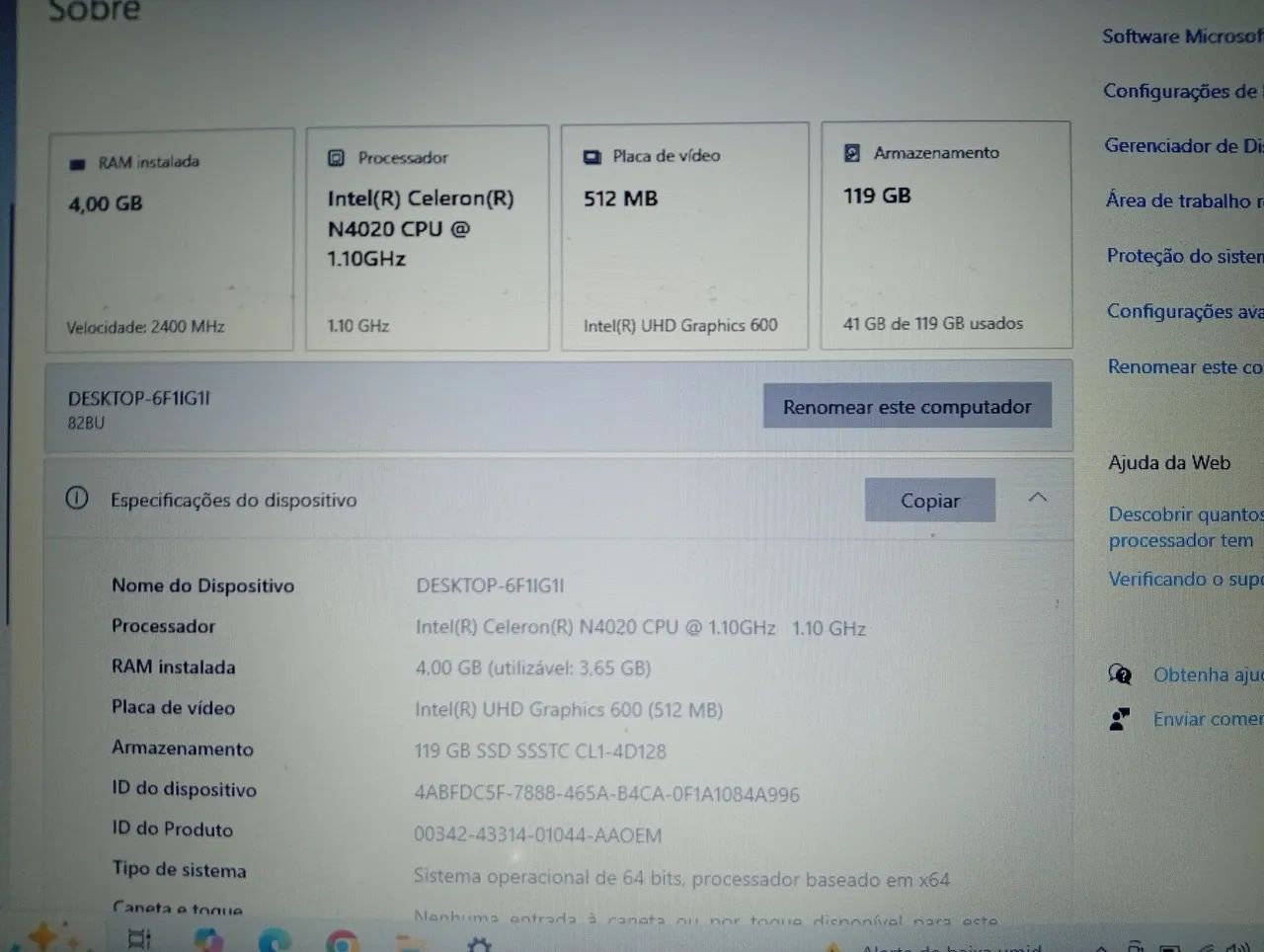 Notebook Lenovo SSD / DDR4 - Foto 4