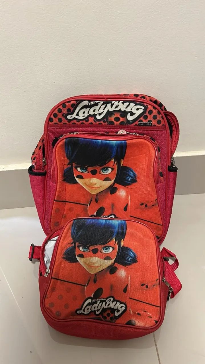 Mochila e Lancheira LadyBug