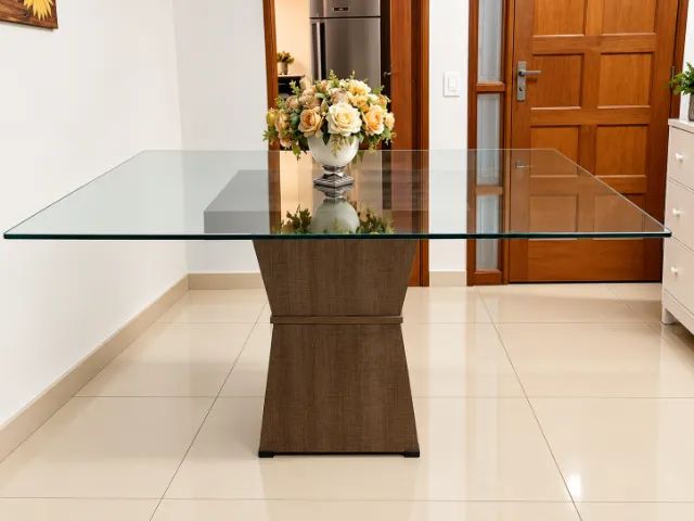 Mesa de Vidro para 8 cadeiras - Foto 5
