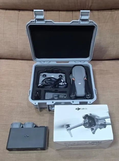 Drone DJI Air 3s Kit Combo + Case Rígido, Homologado Anatel/BR