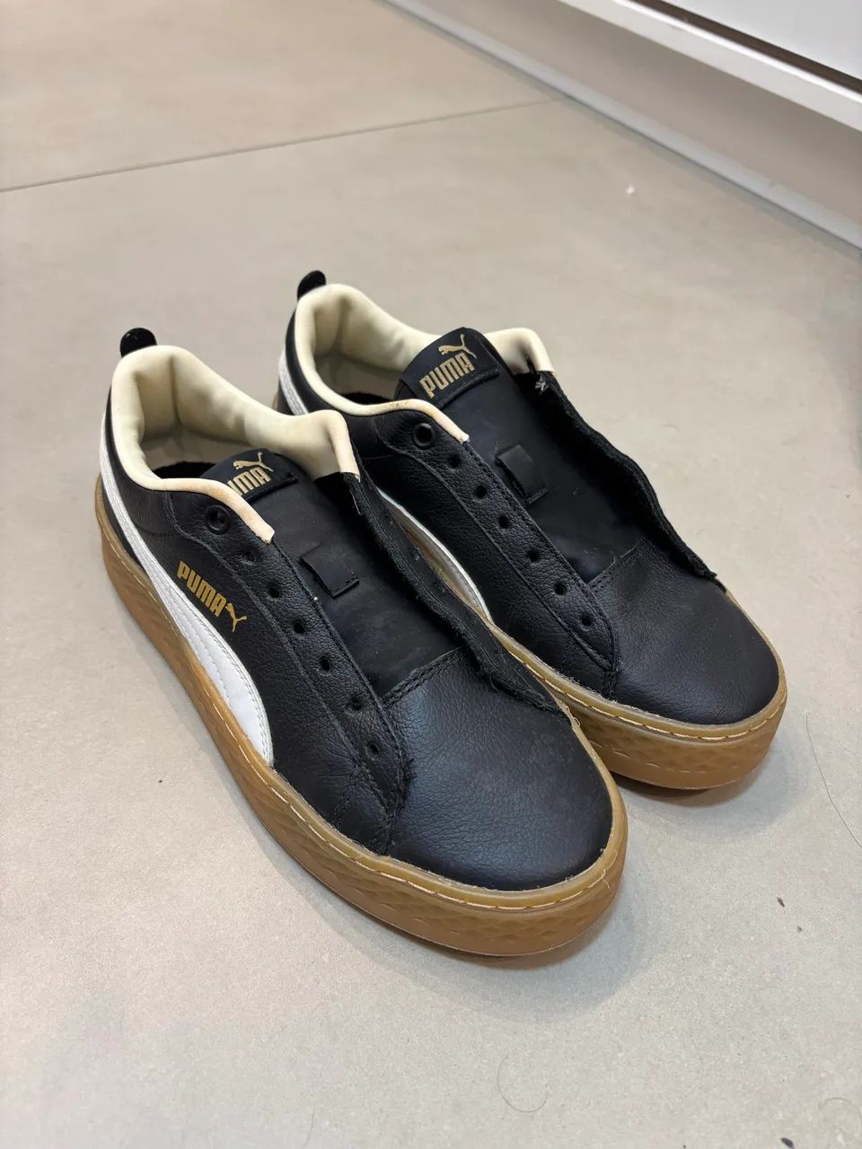 Tênis puma couro 