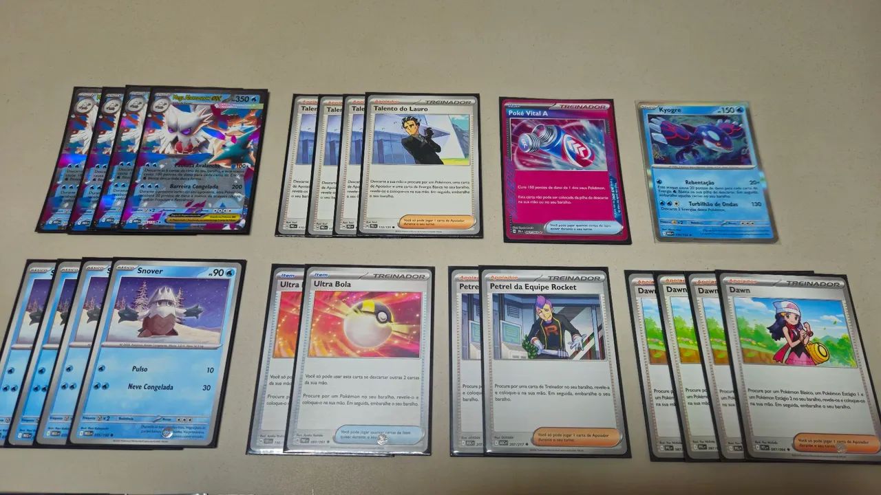 Deck Pokémon Mega Abomasnow Ex Completo - Foto 2